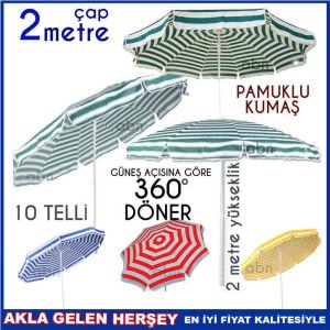 Şemsiye su bidonu dahil Bahçe,balkon,teras,plaj şemsiyesi 2 metre