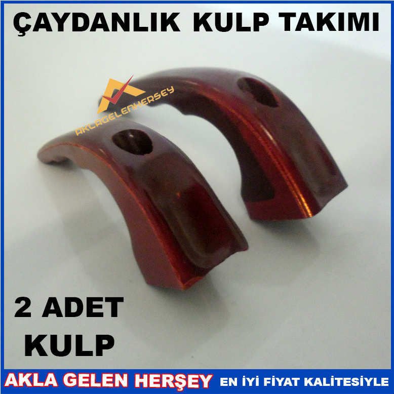 KIRMIZI RENK ÇAYDANLIK ALT-ÜST KULP TAKIMI