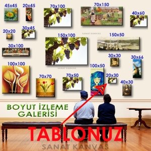 SALKIM ÜZÜMLER 7 değişen ölçü ORİJİNAL KANVAS TABLO