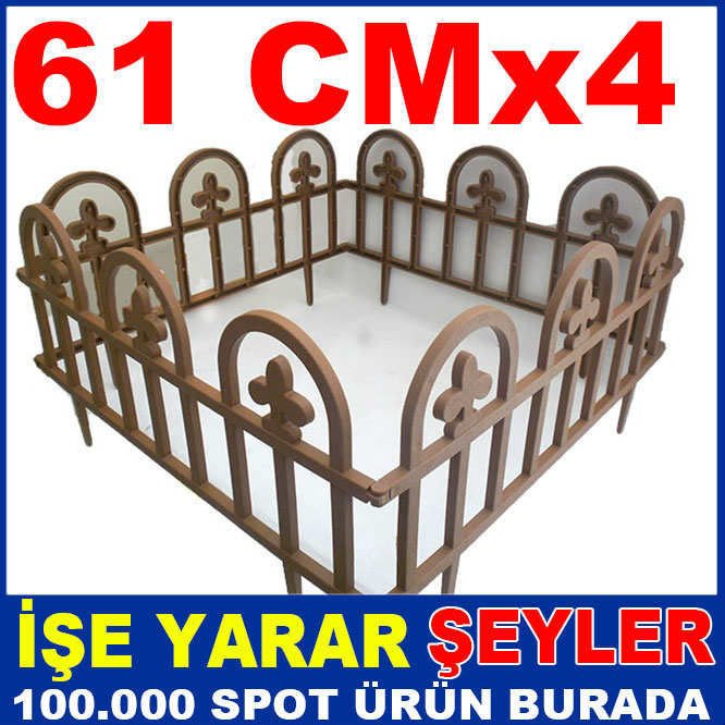 61 x 4 CM KOLAY MONTAJ EDİLEBİLEN BAHÇE ÇİTİ