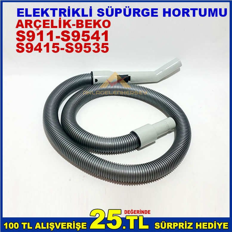 ARÇELİK VE BEKO MARKALARINA UYUMLU KALİTELİ PLASTİKTEN ÜRETİLMİŞ ELEKTRİK SÜPÜRGESİ HORTUMU