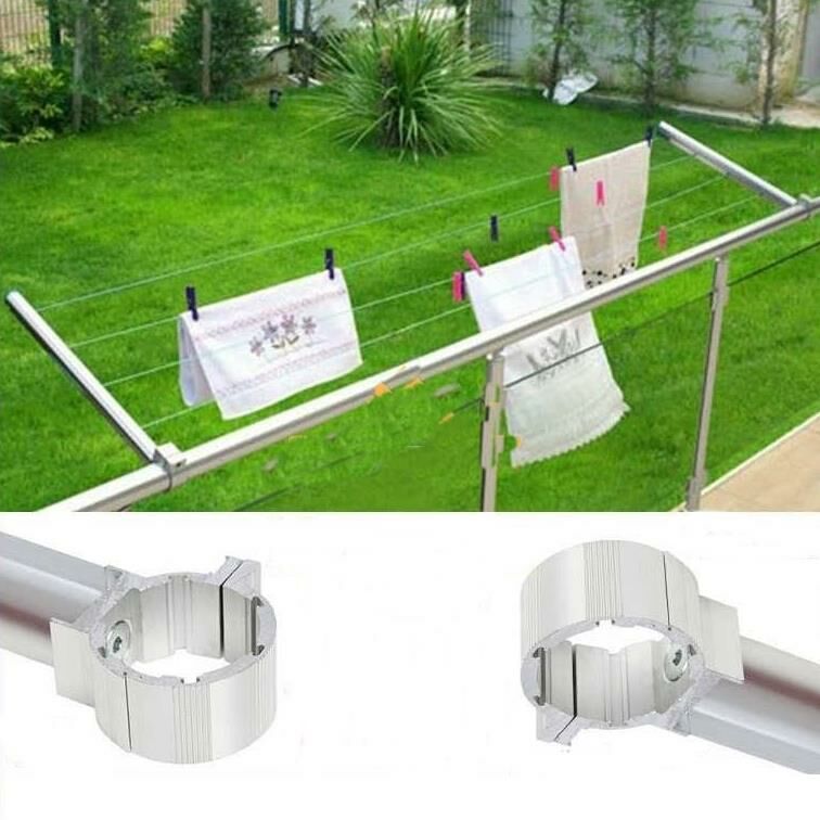 Takas Yuvarlak Küpeşte Alüminyum Balkon Çamaşır Kurutma Askısı