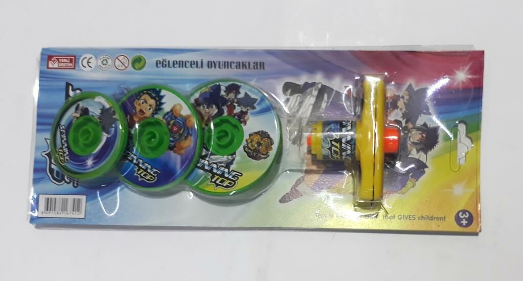 5-6-7cm Çaplarında Üç Diskli Kurmalı Çocuklar İçin Yeni Nesil Beyblade Set