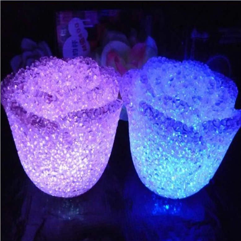 Gül Modeli Renk Değiştiren, Led Işıklı, Pilli Gece Lambası - Dekoratif Işıklı Romantik Gül