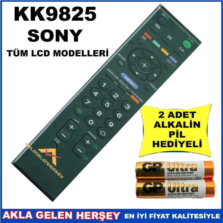 SONY LCD-PLAZMA TELEVİZYON KUMANDASI KK9825
