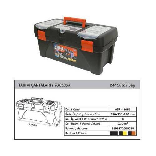 EN KULLANIŞLI GENİŞ HACİMLİ ALET ÇANTASI 24 inç EN BÜYÜK BOY İÇİ SEPETLİ TAKIM ÇANTASI 62x30 h.28cm