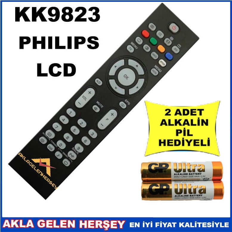 PHILIPS LCD-PLAZMA TELEVİZYON KUMANDASI KK9823