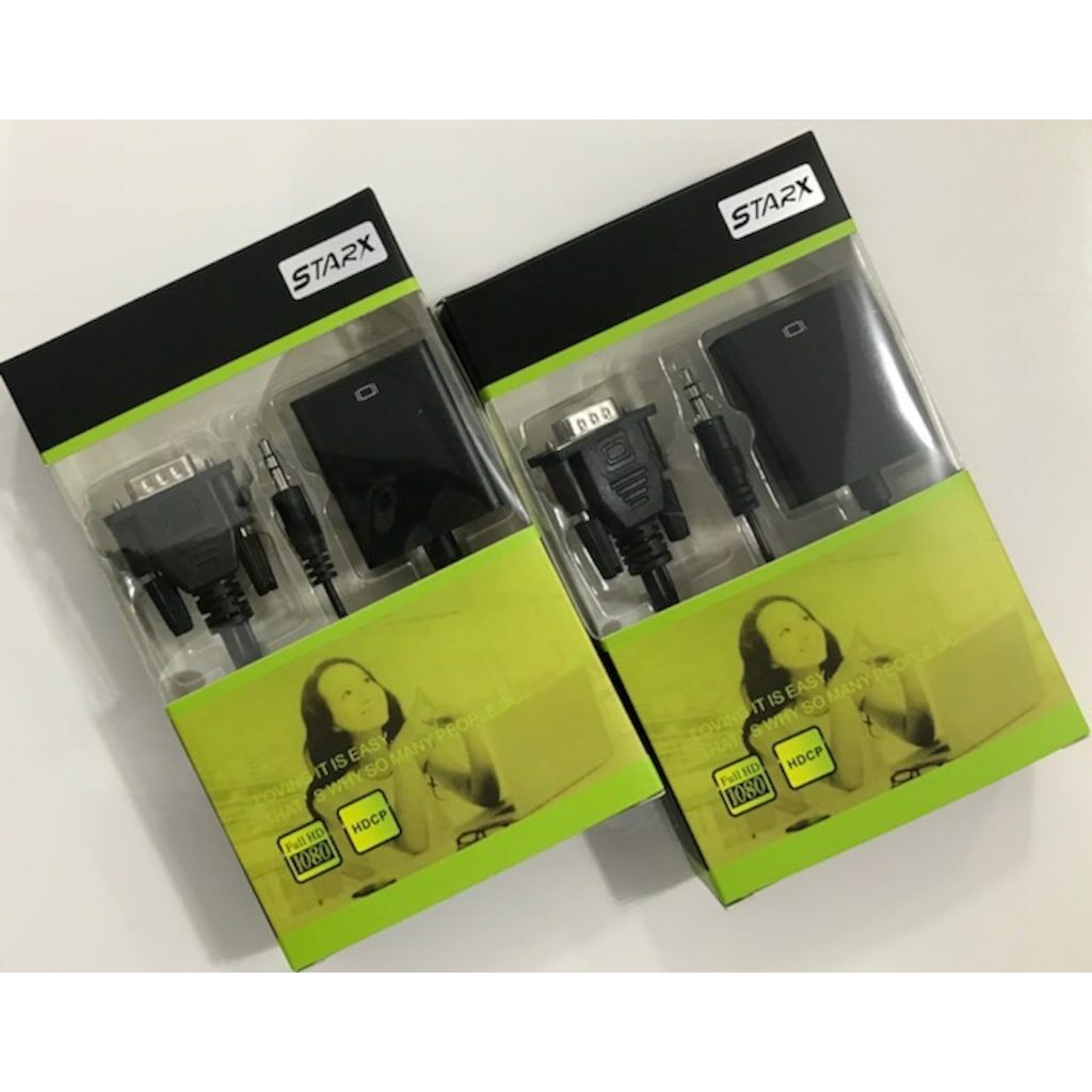 VGA to HDMI Kablo Dönüştürücü Converter Görüntü ve Ses Çevirici
