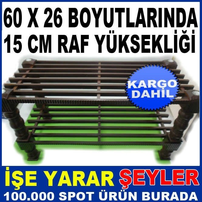 2 KATLI PORTATİF 60 CM GENİŞ AYAKKABILIK KD