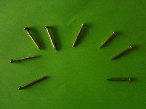 On Adet 2x40 Sarı Kanallı İnce Beton Çivisi