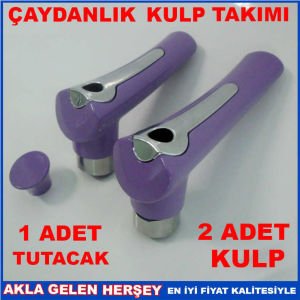 MOR RENK ÇAYDANLIK KULP TAKIMI KAPAK TUTACAĞI LÜX BİLEZİKLİ MODEL