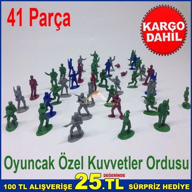 Oyuncak Özel Kuvvetler Ordusu 41 Parça Kurşun Asker Seti