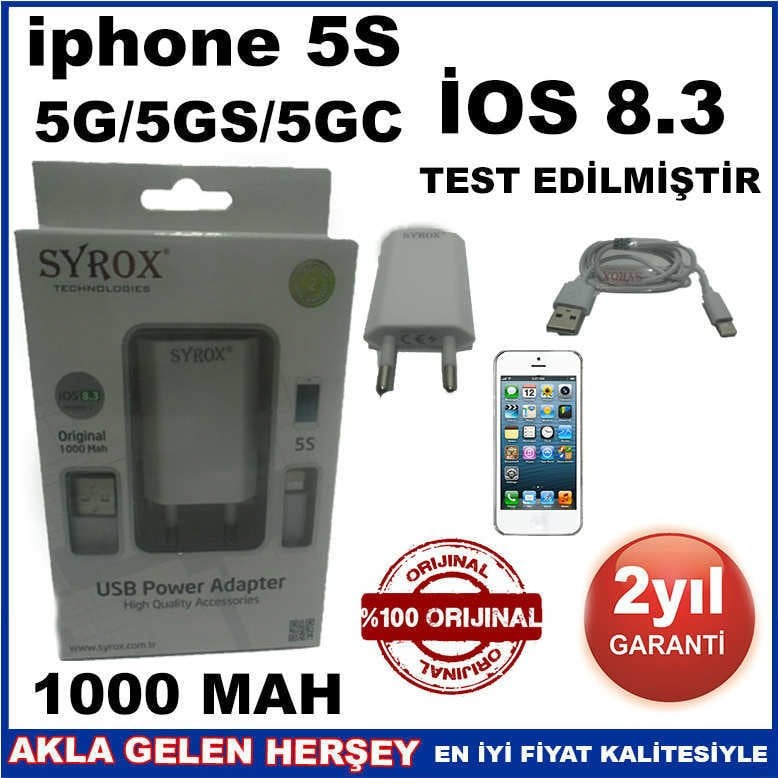 SYROX İPHONE 5S ORJİNAL 1000 MAH SARJ CİHAZI