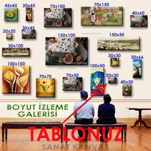 ROKFOR PEYNİRİ&İNCİRLER 7 değişen ölçü ORİJİNAL KANVAS TABLO