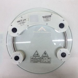 26cm Çapında Kişisel Dijital Baskül Lcd Ekran Otomatik Açıp Kapanan Cam Platform Tartı Max 150kg