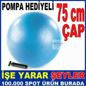 75cm Pilates Jimnastik Topu Pompa Hediyeli