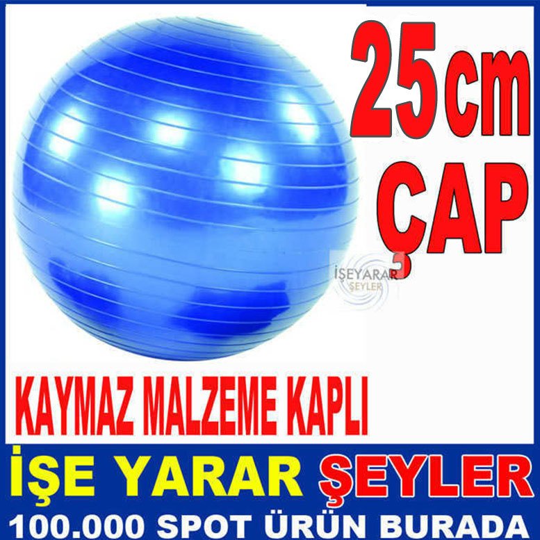 Pilates antreman topu 25cm kalitel PİLATES JİMNASTİK TOPU ESNEK PATLAMAYAN KAYMAZ SAĞLAM ÖZEL KAUÇUK