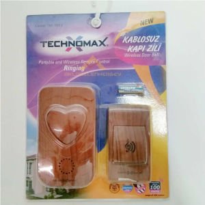 AHŞAP DESEN UZAKTAN KUMANDALI KABLOSUZ KAPI ZİLİ