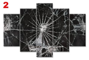 CAM KIRIKLARI 7 STİL 5 PARÇALI KANVAS TABLO