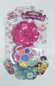 Çiçek Şekilli Kapaklı Paketinde 9 Parça Yüz Boyama Makyaj Seti 13x13cm (Zararsız Hammadde)