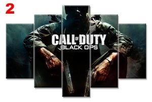 CALL OF DUTY 7 STİL 5 PARÇALI KANVAS TABLO