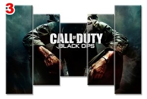 CALL OF DUTY 7 STİL 5 PARÇALI KANVAS TABLO