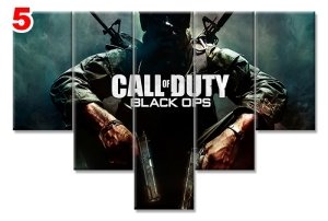 CALL OF DUTY 7 STİL 5 PARÇALI KANVAS TABLO