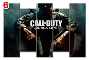 CALL OF DUTY 7 STİL 5 PARÇALI KANVAS TABLO