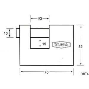 Darbelere Dayanıklı TSE Garantili Paslanmaz, Çürümez Kayar Milli 70mm Pirinç Asma Kilit