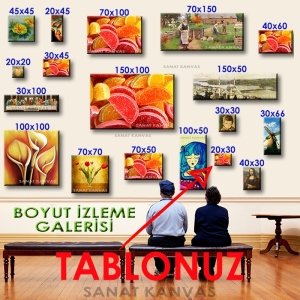 RENKLİ MEYVELİ JÖLE 7 değişen ölçü ORİJİNAL KANVAS TABLO