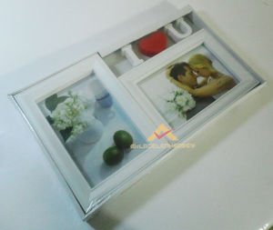 ROMANTİK YATAY VE DİKEY BEYAZ-PEMBE ÇERÇEVE