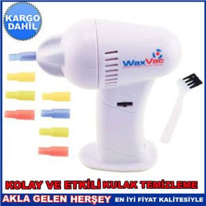 Pille çalışan kulakiçi kir-toz emici kulak temizleyen WAXVAC VAKUMLU 8 BAŞLIK KULAK TEMİZLEME CİHAZI