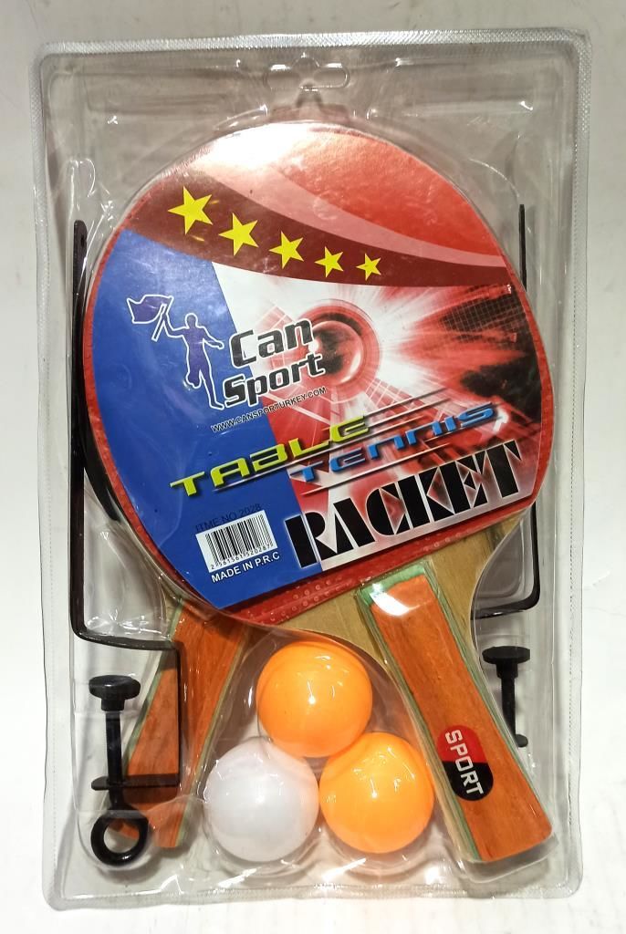 10cm Saplı 2 Raket ve 4cm Çaplı 3 Toplu Fileli Masa Tenis Seti