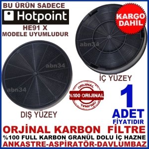 HOTPOİNT ANKASTRE DAVLUMBAZ FİLTRESİ HE91 X MODEL FİLTRE
