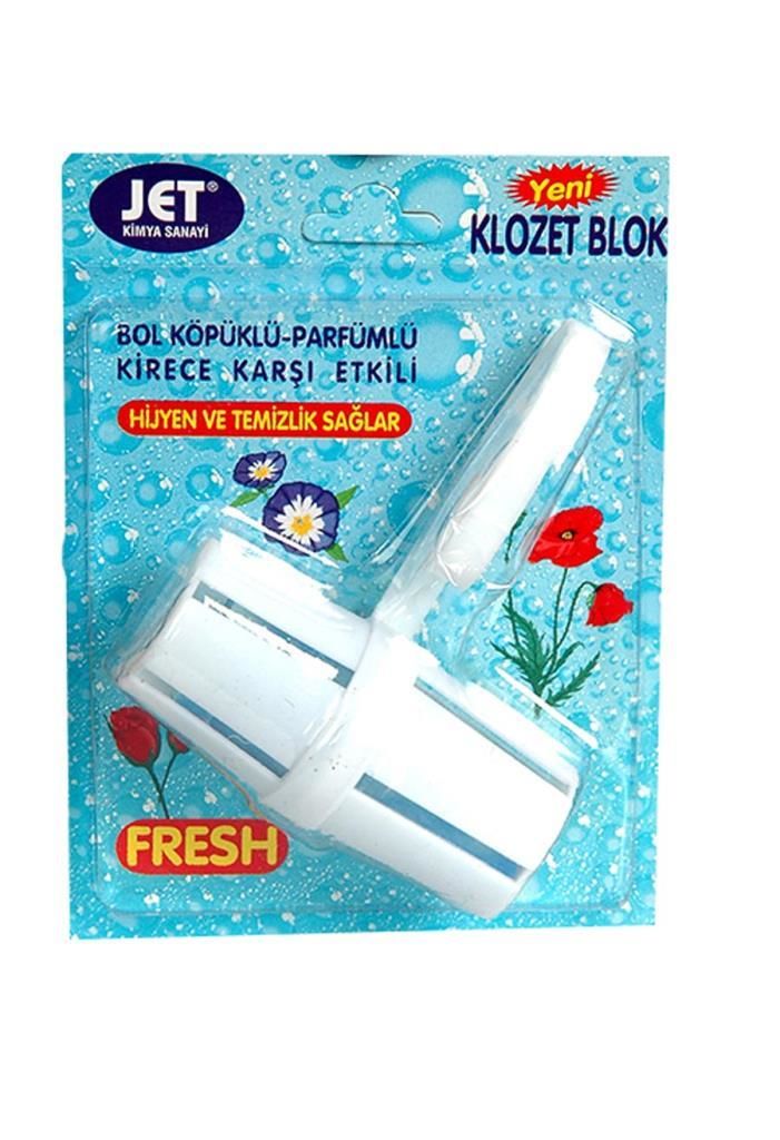 Jet Klozet Blok Fresh 40 gr Temizlik Hijyen Bol Köpüklü Kirece Karşı Etkili