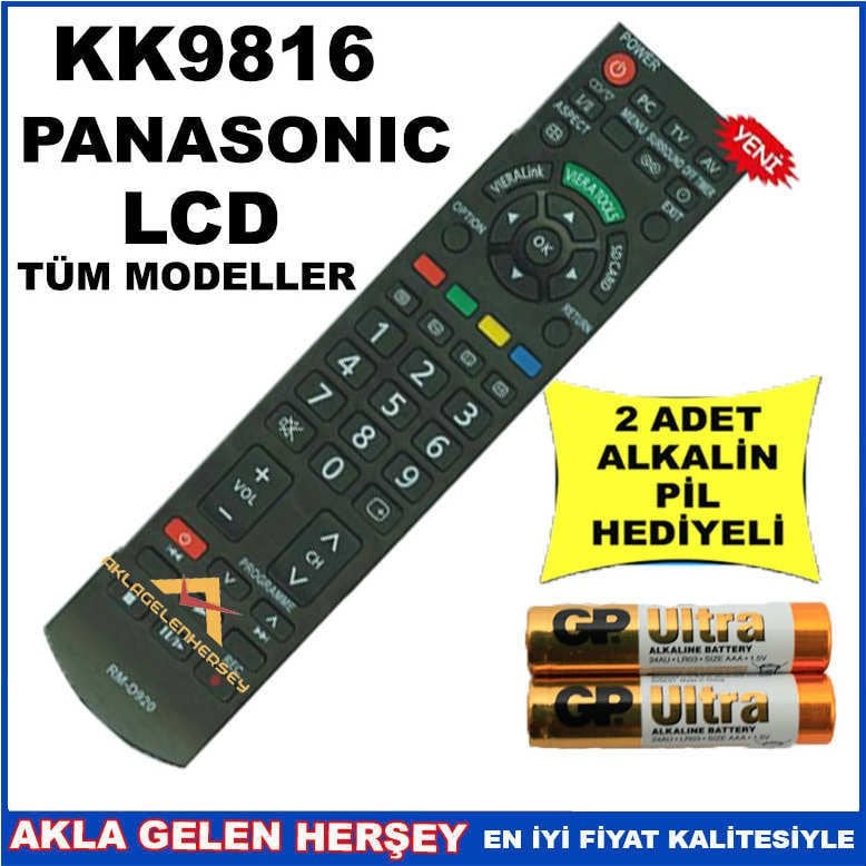 PANASONIC LCD-PLAZMA TELEVİZYON KUMANDASI KK9816
