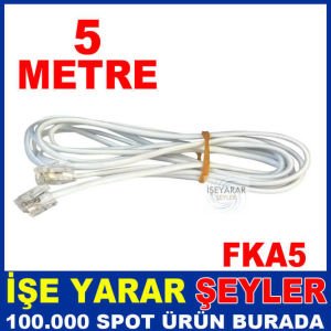 1.5 METRE TELEFON KABLOSU TEK HAT 2 UCU JACKLI