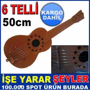 6 TELLİ 50cm ÇOCUK OYUNCAK İSPANYOL GİTARI