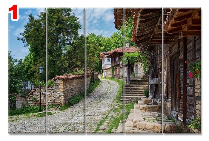 BULGARISTAN DOMA 7 STİL 5 PARÇALI KANVAS TABLO