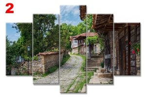 BULGARISTAN DOMA 7 STİL 5 PARÇALI KANVAS TABLO