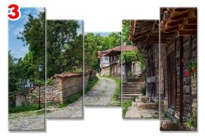 BULGARISTAN DOMA 7 STİL 5 PARÇALI KANVAS TABLO