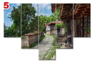 BULGARISTAN DOMA 7 STİL 5 PARÇALI KANVAS TABLO