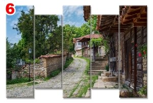 BULGARISTAN DOMA 7 STİL 5 PARÇALI KANVAS TABLO