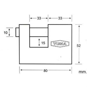 Darbelere Dayanıklı TSE Garantili Paslanmaz, Çürümez Kayar Milli 80mm Pirinç Asma Kilit