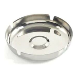 Kromajlı Metal Kül Tablası 11cm Paslanmaz Çelik Yuvarlak Küllük