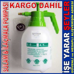 2 LİTRE ÜSTTEN BASMA PORTATİF TAYZİKLİ İLAÇLAMA POMPASI SULAMA SPREYİ TAYZİKLİ ÇİÇEK SULAMA POMPASI