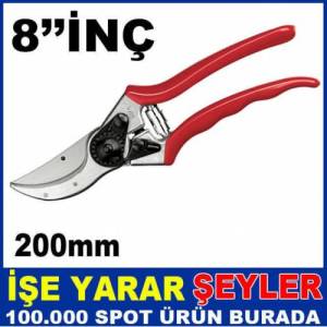 200mm 8''ınç Kauçuk Saplı Bağ Budama Makası