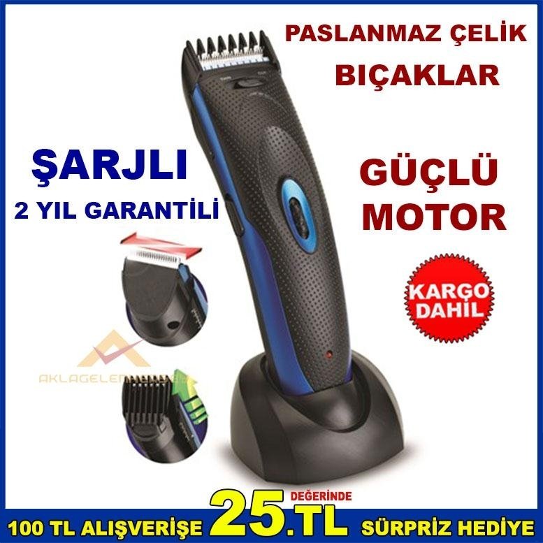 SİNBO GÜÇLÜ MOTOR ŞARJLI SAÇ KESME MAKİNESİ KD