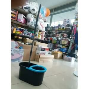 Komple Temizlik Seti,%100 Microfiber Dönerli Mop Seti,8 Lt Kapasiteli Su Kovası+Dönerli Sap+Püskül