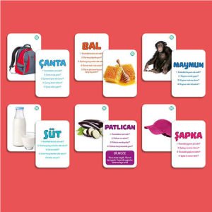 150 Parça Eğitici, Öğretici ve Zeka Geliştirici Kavram Kartları - Bilmeceli Zeka Kartları